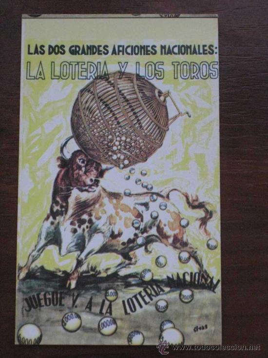 Collezionismo Calendari: CALENDARIO LOTERIA Y LOS TOROS 1971
