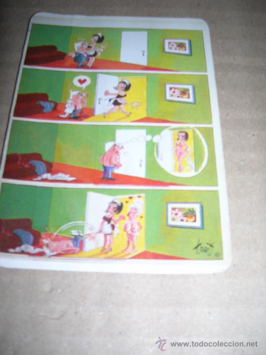 Collectables Calendars: Calendario bolsillo a&ntilde;o 1989. Serie chistes, humor, vi&ntilde;etas, tiras c&oacute;micas, etc... Se&ntilde;or y doncella.