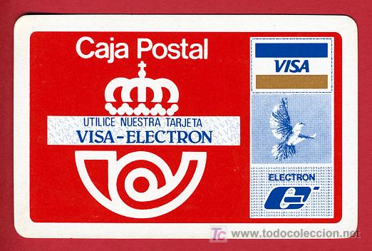 Collezionismo Calendari: CALENDARIO FOURNIER , CAJA POSTAL VISA ELECTRON , 1986 , CAL3815