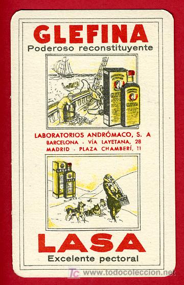 Colecionismo Calend&aacute;rios: CALENDARIO PUBLICIDAD, GLEFINA LASA , FARMACIA ,  1934 , CAL3907