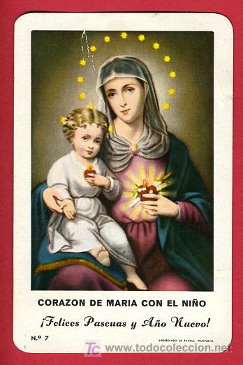 Colecionismo Calend&aacute;rios: CALENDARIO FOURNIER ,CORAZON MARIA DE JESUS ,  1962 , CAL3914