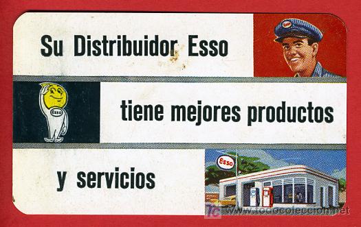 Colecionismo Calend&aacute;rios: CALENDARIO PUBLICIDAD, ESSO , PLASTICO , 1960 , CAL3964