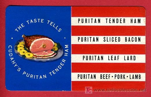Colecionismo Calend&aacute;rios: CALENDARIO PUBLICIDAD, PURITAN EMBUTIDOS ,  1942 , CAL3972