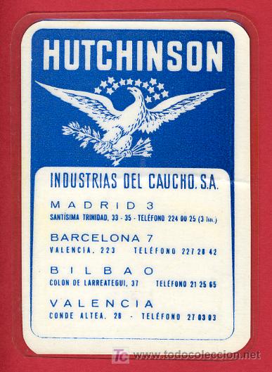 Colecionismo Calend&aacute;rios: CALENDARIO PUBLICIDAD, HUTCHINSON , PLASTIFICADO ,  1964 , CAL3977
