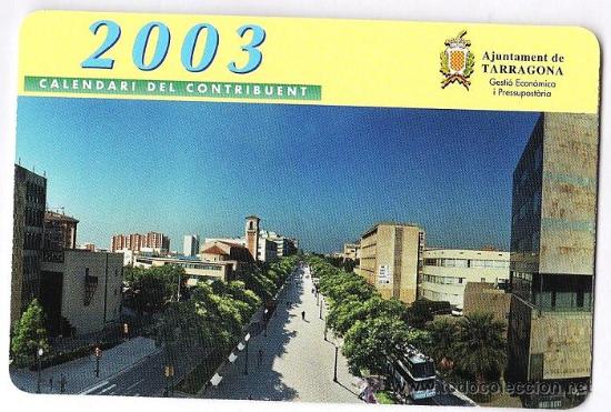 Collectables Calendars: calendario bolsillo - rambla nova - tarragona - a&ntilde;o 2003