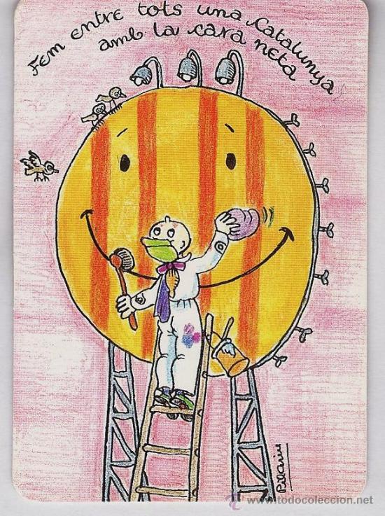 Collectionnisme Calendriers: calendario bolsillo - catalunya cara neta - dibujo - pilarin bayes - a&ntilde;o 1992