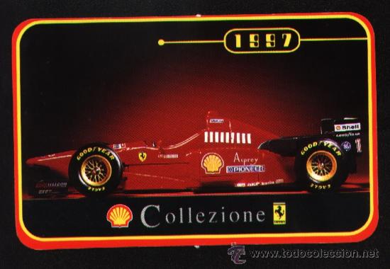 Coleccionismo calendarios: CALENDARIO DE FERRARI DE 1997. TAMA&Ntilde;O TARJETA DE CR&Eacute;DITO BRILLO. PORTUGU&Eacute;S. PERFECTO.
