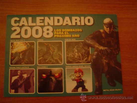 Coleccionismo calendarios: CALENDARIO 2008  HOBBY CONSOLAS - Foto 1