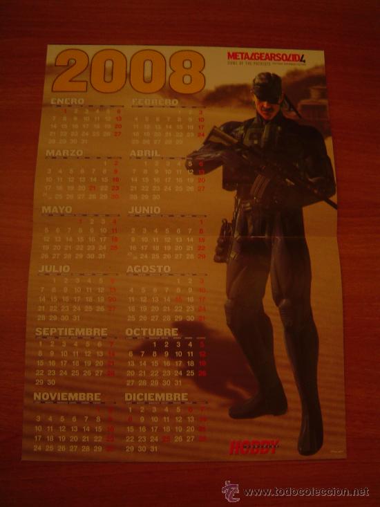 Coleccionismo calendarios: CALENDARIO 2008  HOBBY CONSOLAS - Foto 2