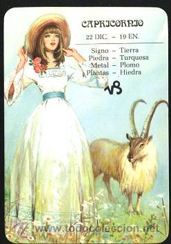 Coleccionismo calendarios: calendario hor&oacute;scopos/zodiaco 1985 ( Capricornio ) en castellano