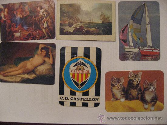 Coleccionismo Calendarios: LOTE DE 6 CALENDARIOS DE BOLSILLO,A&Ntilde;OS:71,74,75,79,80 Y 83.FUTBOL,PINTURA,GATOS,VELA.