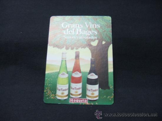 Colecionismo Calend&aacute;rios: CALENDARIO A&Ntilde;O 1984 - GRANS VINS DEL BAGES - ROQUETA -