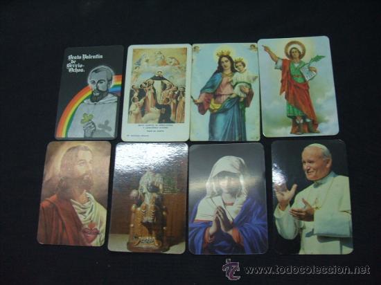 Coleccionismo calendarios: LOTE 8 CALENDARIOS DE BOLSILLO - RELIGIOSOS -
