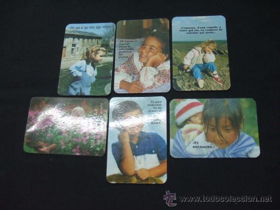 Colecionismo Calend&aacute;rios: LOTE 6 CALENDARIOS DE BOLSILLO - NI&Ntilde;OS -