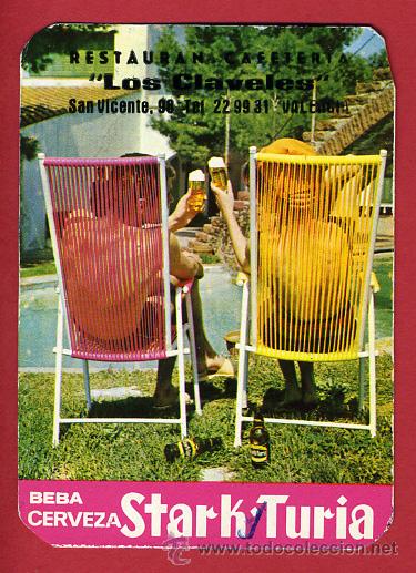 Sammeln von Kalendern: CALENDARIO PUBLICIDAD CERVEZA , STARK TURIA , CHICA , 1966 , CAL4006