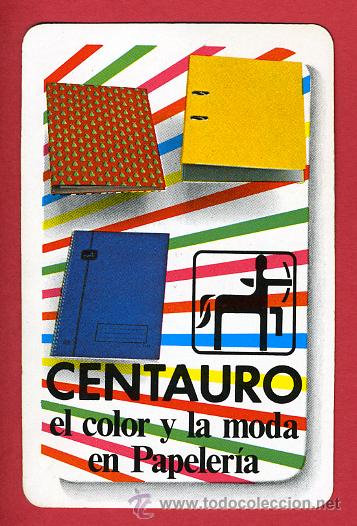 Sammeln von Kalendern: CALENDARIO FOURNIER, PUBLICIDAD PAPELERIA CENTAURO , 1985  , CAL4087