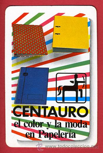 Sammeln von Kalendern: CALENDARIO FOURNIER, PUBLICIDAD PAPELERIA CENTAURO , 1985  , CAL4091