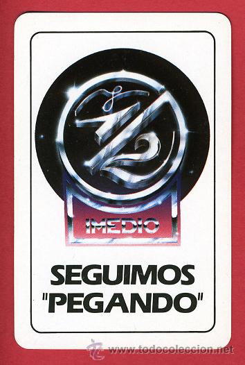Collectionnisme Calendriers: CALENDARIO FOURNIER, PUBLICIDAD pegamento IMEDIO , 1984 , CAL4118