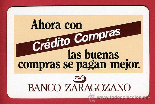 Collectionnisme Calendriers: CALENDARIO FOURNIER, PUBLICIDAD , BANCO ZARAGOZANO  , 1983 , CAL4142