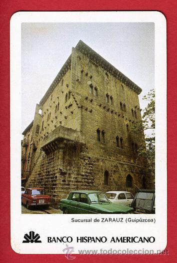 Coleccionismo calendarios: CALENDARIO FOURNIER, PUBLICIDAD , BANCO HISPANO AMERICANO ,ZARAUZ , 1981 , CAL4183