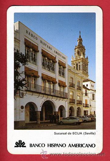 Coleccionismo calendarios: CALENDARIO FOURNIER, PUBLICIDAD , BANCO HISPANO AMERICANO ,ECIJA SEVILLA , 1981 , CAL4184