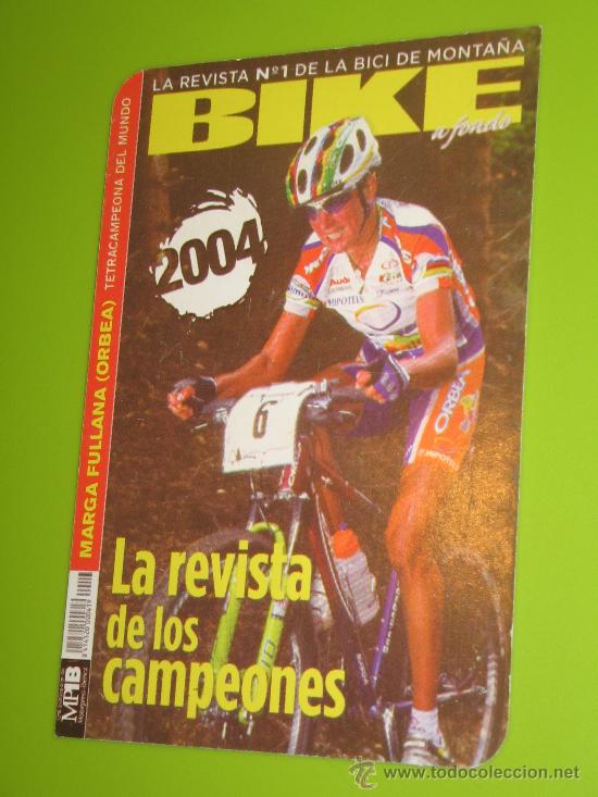 Coleccionismo calendarios: CALENDARIO BOLSILLO DEPORTE. CICLISMO (MARGA FULLANA) REVISTA BIKE 2004 NUEVO