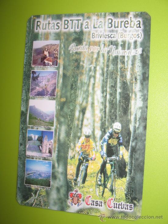 Coleccionismo calendarios: CALENDARIO BOLSILLO DEPORTE. CICLISMO (RUTAS BTT A LA BUREBA) 2008 NUEVO
