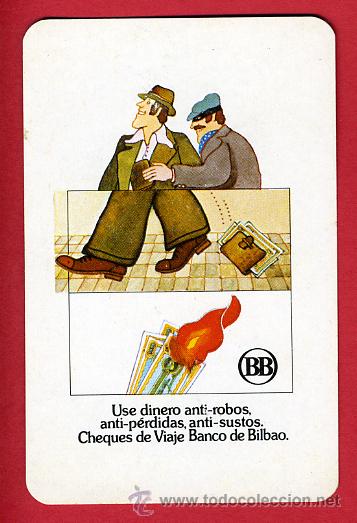 Collectionnisme Calendriers: CALENDARIO FOURNIER, PUBLICIDAD CHEQUES VIAJE BANCO BILBAO , 1979 , CAL4228