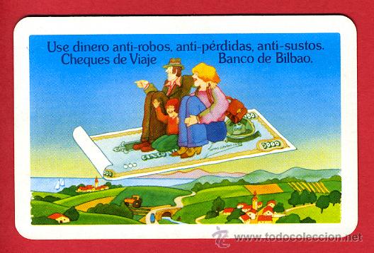 Collectionnisme Calendriers: CALENDARIO FOURNIER, CHEQUE VIAJES BANCO DE BILBAO , 1977 , CAL4255