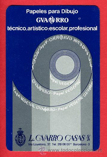 Collectionnisme Calendriers: CALENDARIO FOURNIER, PUBLICIDAD GUARRO REVERSO HORIZONTAL  ,1975 , CAL4299
