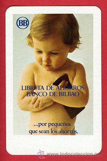 Collectionnisme Calendriers: CALENDARIO FOURNIER, PUBLICIDAD LIBRETA BANCO DE BILBAO , 1974 , CAL4308