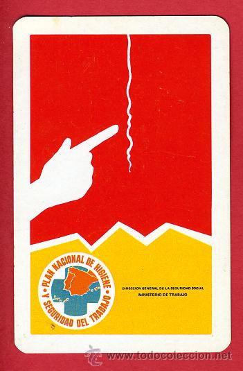 Collectionnisme Calendriers: CALENDARIO FOURNIER, PUBLICIDAD MINISTERIO DE TRABAJO , 1974 , CAL4318