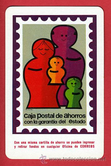 Collectionnisme Calendriers: CALENDARIO FOURNIER, PUBLICIDAD CAJA POSTAL DE AHORROS , 1974 , CAL4320