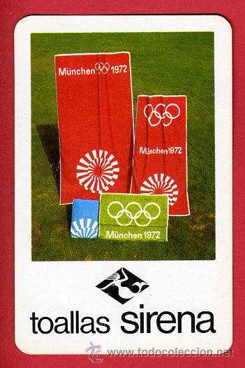 Collectionnisme Calendriers: CALENDARIO FOURNIER, PUBLICIDAD TOALLAS SIRENA , 1972 , CAL4335
