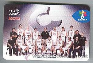 Coleccionismo calendarios: Calendario Fournier  Baloncesto Caja Laboral Baskonia a&ntilde;o 2010
