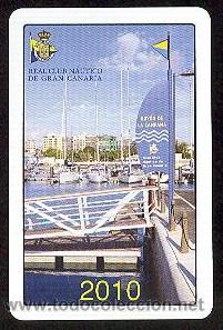 Coleccionismo calendarios: Calendario Fournier  Real Club N&aacute;utico de Gran Canaria a&ntilde;o 2010