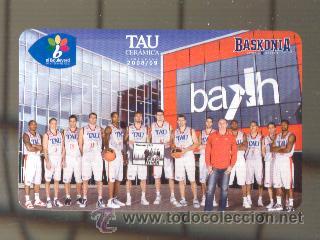 Coleccionismo calendarios: Calendario Fournier  Baloncesto Tau Cer&aacute;mica a&ntilde;o 2009