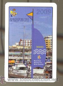 Coleccionismo calendarios: Calendario Fournier  Real Club N&aacute;utico de Gran Canaria a&ntilde;o 2009