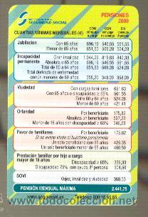 Coleccionismo calendarios: Calendario Fournier   Seguridad Social a&ntilde;o 2009