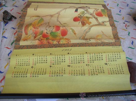 Colecionismo Calend&aacute;rios: CALENDARIO CHINO A&Ntilde;O 1983