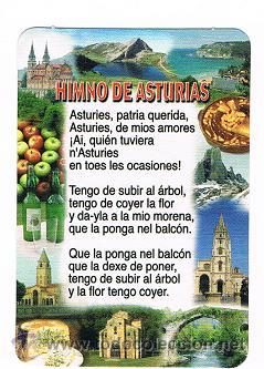 Collectionnisme Calendriers: CALENDARIO HIMNO DE ASTURIAS