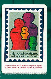 Collectables Calendars: Calendario Fournier      Caja Postal de Ahorros a&ntilde;o 1974