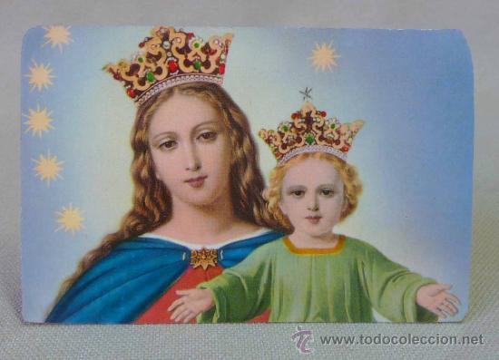 Coleccionismo calendarios: CALENDARIO, 1975, RELIGIOSA, VIRGEN MARIA Y NI&Ntilde;O JESUS
