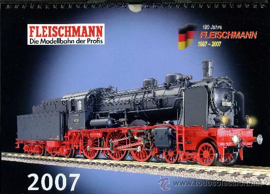 Collectionnisme Calendriers: CALENDARIO PARED - FLEISCHMANN 2007 - tren ferrocarril - DEUTSCHLAND - 200GR