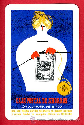 Collectionnisme Calendriers: CALENDARIO FOURNIER , PUBLICIDAD CAJA POSTAL DE AHORROS , 1970,  CAL4417