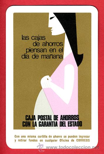 Collectionnisme Calendriers: CALENDARIO FOURNIER , PUBLICIDAD CAJA POSTAL DE AHORRO , 1973 ,  CAL4423