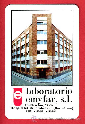 Collezionismo Calendari: CALENDARIO FOURNIER , PUBLICIDAD LABORATORIO EMYFAR , 1971 , CAL4506