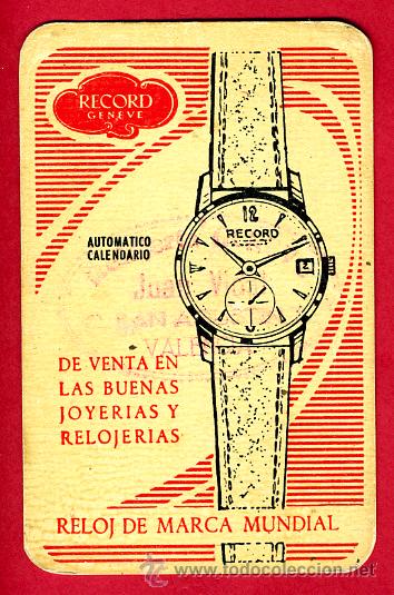 Coleccionismo Calendarios: CALENDARIO PUBLICIDAD RELOJES RECORD , 1961 , CAL4614