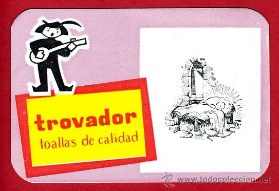 Coleccionismo Calendarios: CALENDARIO PUBLICIDAD TOALLAS TROVADOR , 1965 , CAL4623