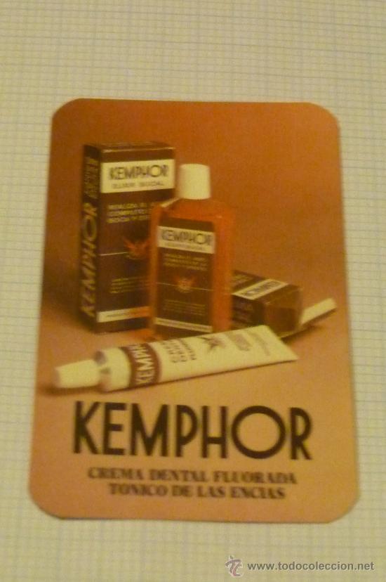 Coleccionismo calendarios: calendario publicitario kemphor 1986.parte trasera peque firma a boli.